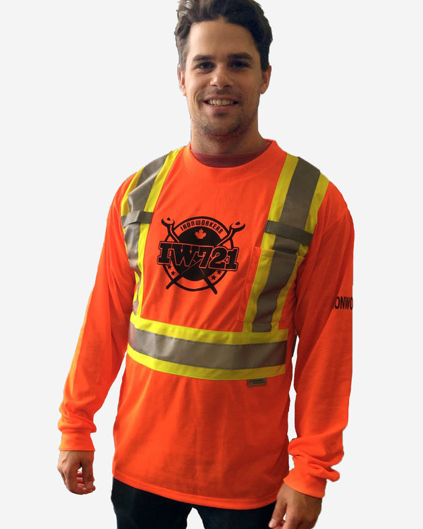 Long Sleeve Safety Tee- Orange only